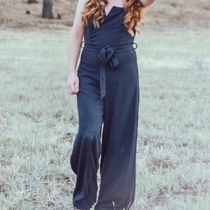 Strapless Black Jumpsuit